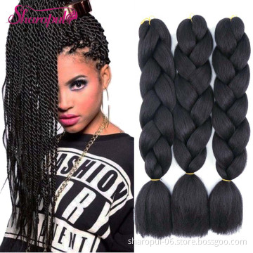 Synthetic hair braiding 3packs/lot 24inch 100gram